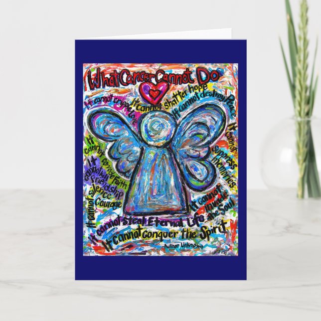 Cartes de voeux ou cartes de voeux pour l'ange du  (Devant)