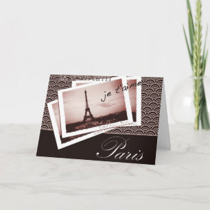 Cartes de voeux parisiennes de cartes postales