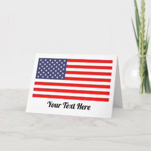 Cartes de voeux patriotiques de drapeau américain
