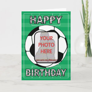 Cartes de voeux personnalisables de football photo