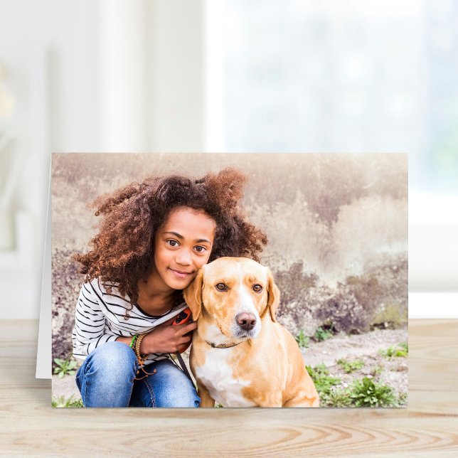 Cartes de vœux personnalisées avec photo d'animal  (Créateur téléchargé)