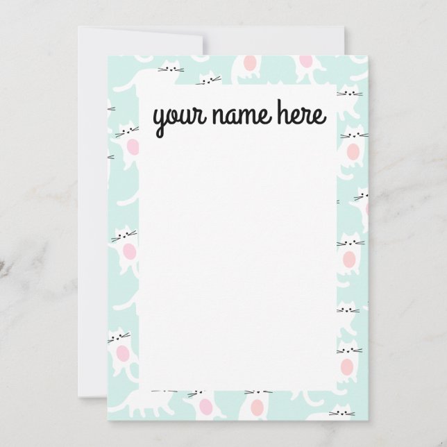 Cartes de vœux personnalisées de chatons (Devant)