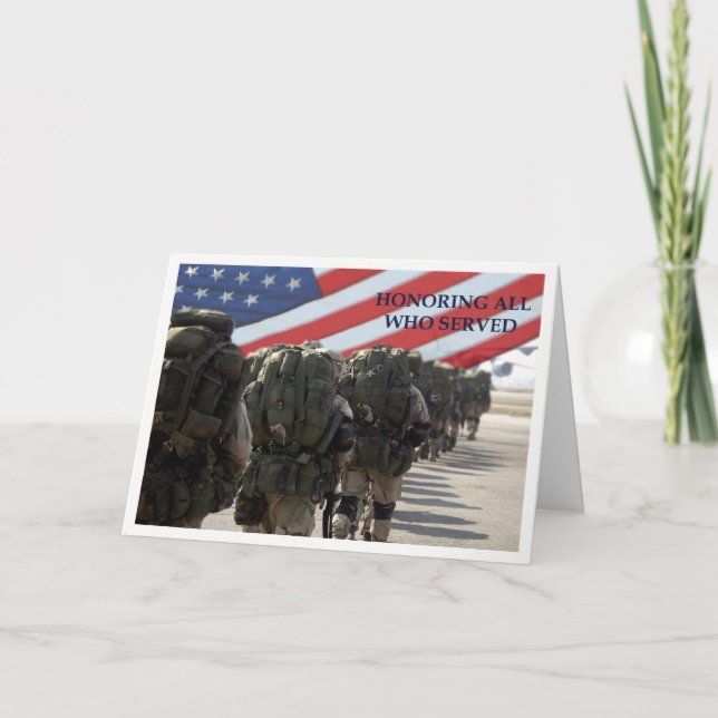 Cartes de voeux personnalisées de la fête des anci (Devant)