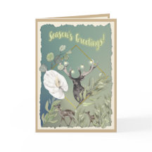 Cartes de vœux personnalisées de saison des forêts