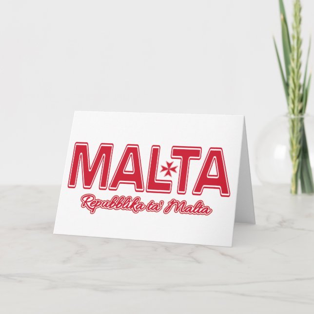 Cartes de voeux personnalisées MALTA (Devant)