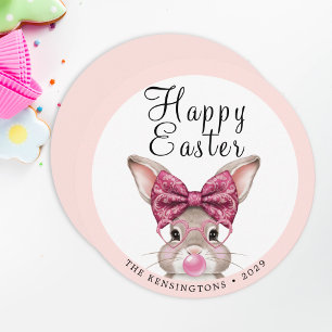 Cartes de voeux personnalisées pour lapin de Pâque