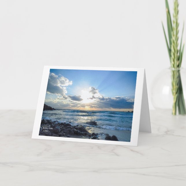 Cartes de voeux photographiques Sea View (Devant)