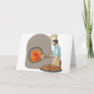 Cartes de voeux Pizza Chef