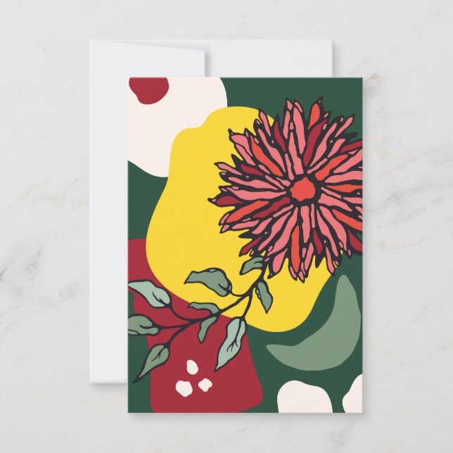 Cartes de vœux plates | Cartes uniques et élégante (Devant)
