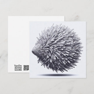 Cartes de voeux Porcupine Papier Papier