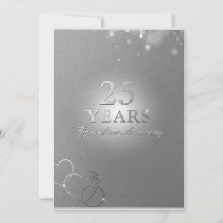 Cartes de vœux pour 25 ans de mariage
