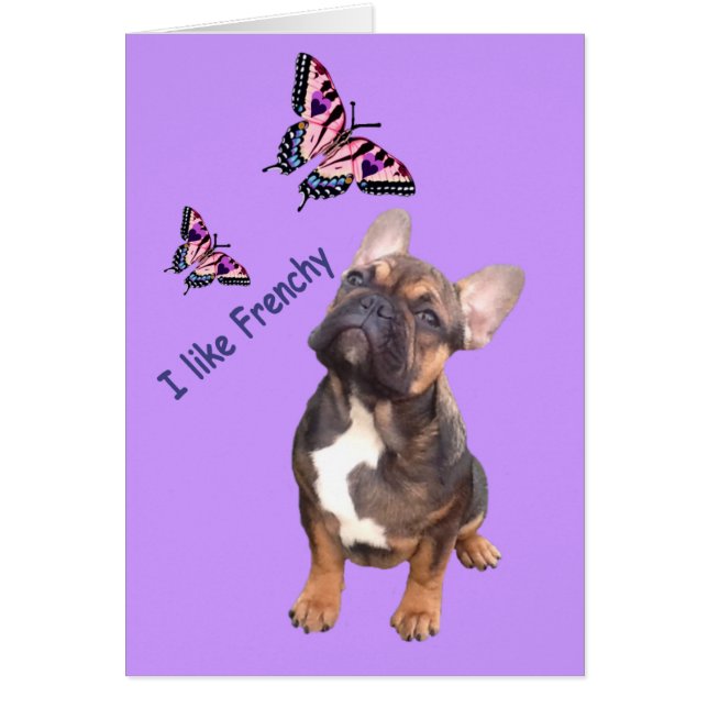 Cartes de vœux pour Bouledogue Français (Devant)