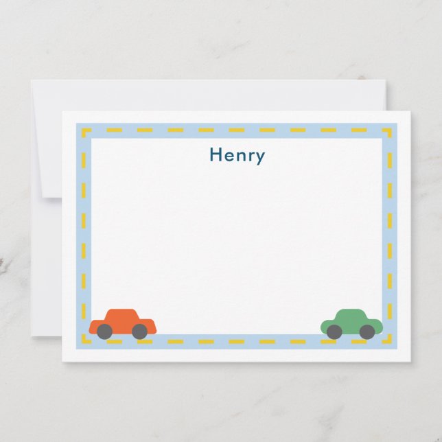 Cartes de vœux pour enfants pour voiture (Devant)