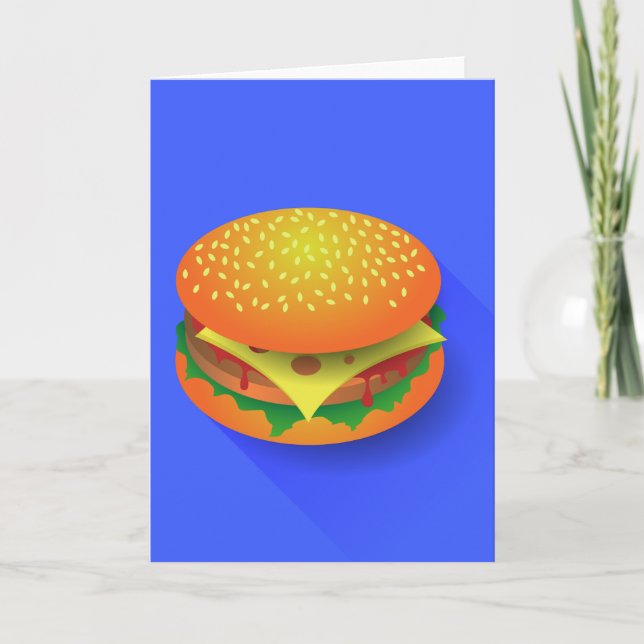 Cartes de voeux pour hamburger frais (Devant)