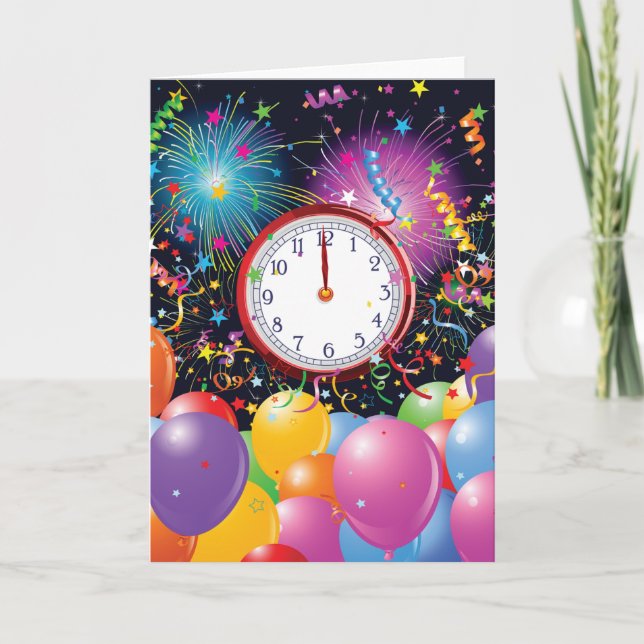 Cartes de voeux pour la fête du Nouvel An (Devant)