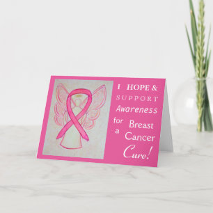 Cartes de voeux pour la sensibilisation au cancer 