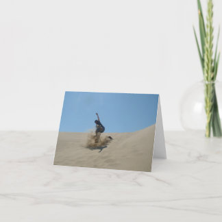 Cartes de voeux pour le surf de sable blanc