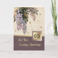 Cartes de vœux pour les 65 ans de mariage