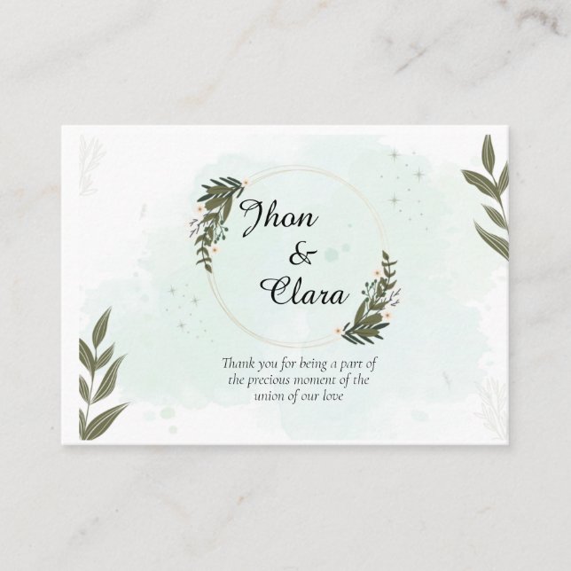 Cartes de voeux pour les couples (Devant)