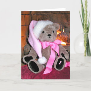 Cartes de voeux pour l'ours en peluche du cancer d