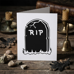 Cartes de vœux pour pierre tombale RIP
