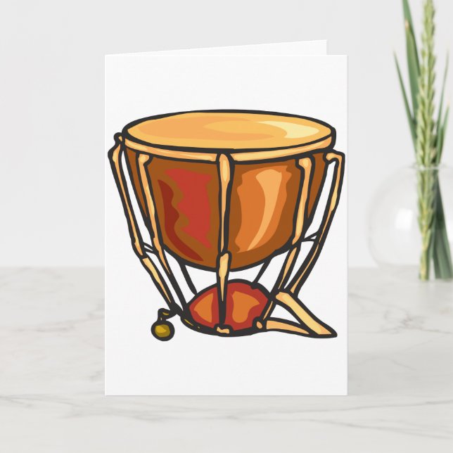 Cartes de voeux pour tambour (Devant)