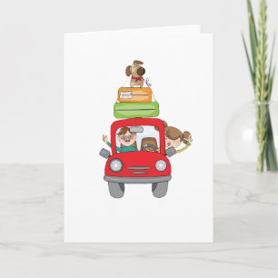 Cartes de voeux pour vacances en famille