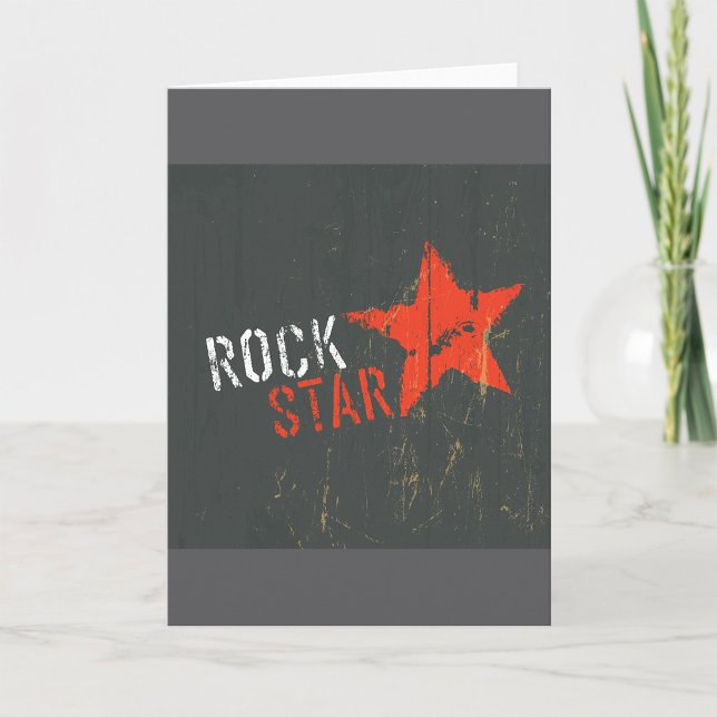 Cartes de voeux Rock Star (Créateur téléchargé)