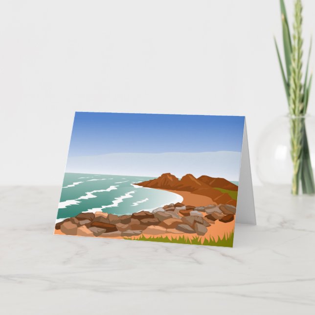 Cartes de voeux Rocky Coast (Devant)