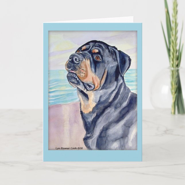 Cartes de voeux Rottweiler (Devant)