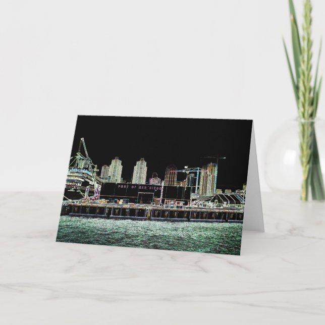 Cartes de voeux San Diego - Port de San Diego (Devant)