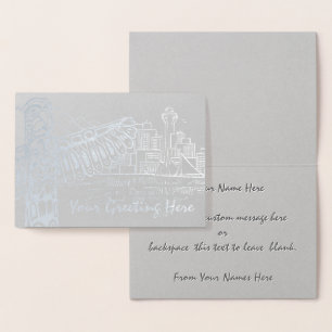 Cartes de vœux souvenir de Vancouver Argent person