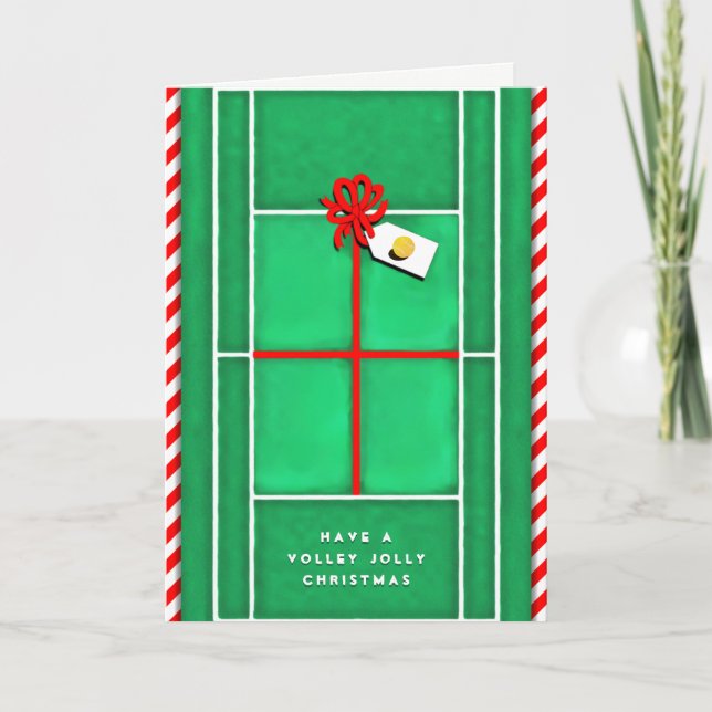 Cartes de voeux Tennis Holiday (Devant)