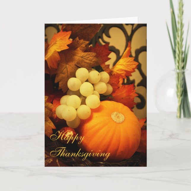 Cartes de voeux Thanksgiving (Devant)