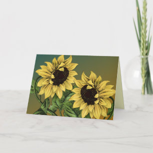 Cartes de voeux toutes les occasions des tournesol
