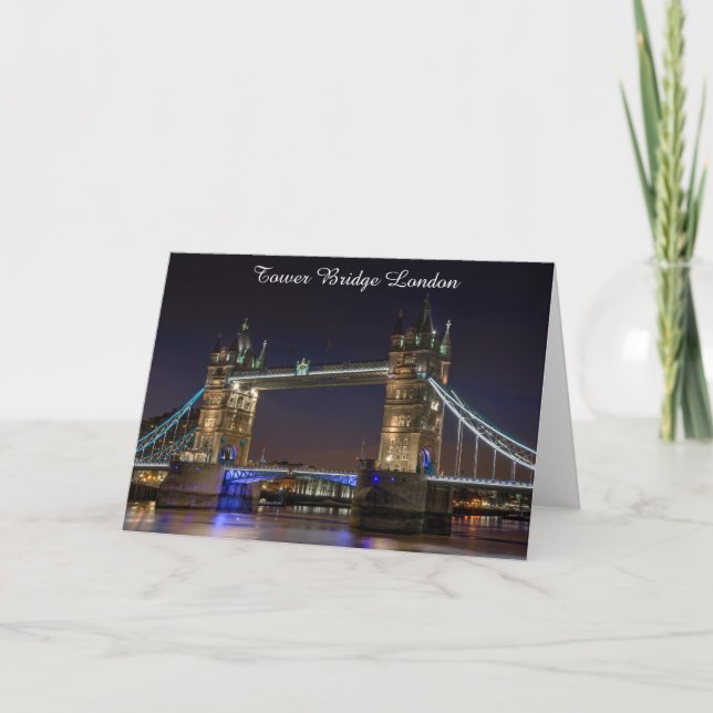 Cartes de voeux - Tower Bridge Londres (Devant)