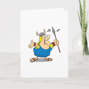 Cartes de voeux Viking Opera Singer