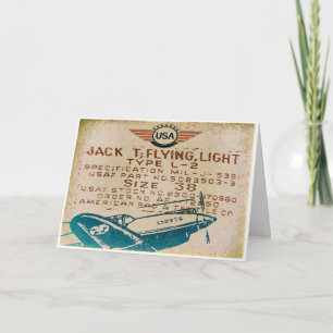 Cartes de voeux vintages d'aviation