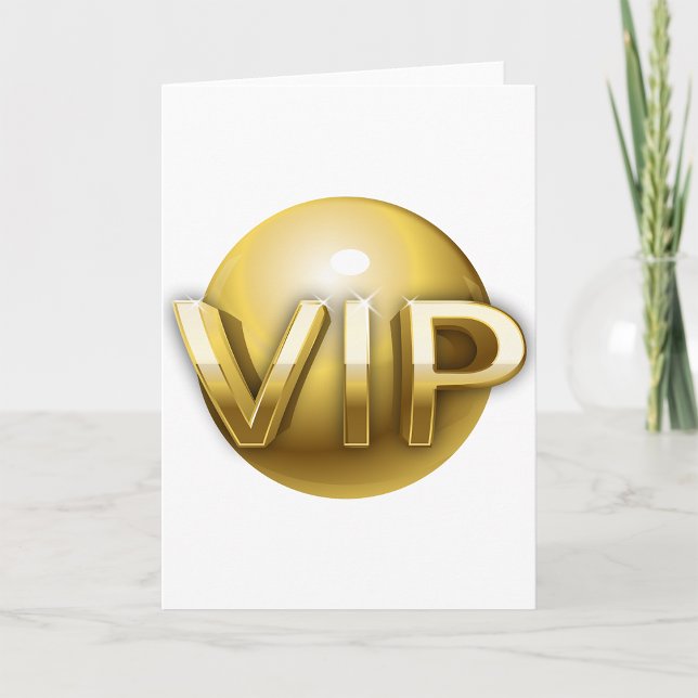 Cartes de voeux VIP d'or (Créateur téléchargé)