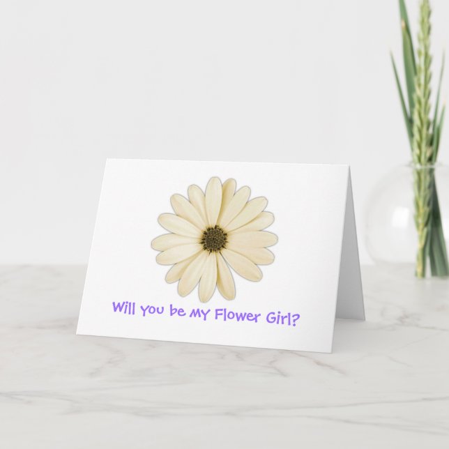 Cartes de vœux « Voulez-vous être ma demoiselle d' (Devant)