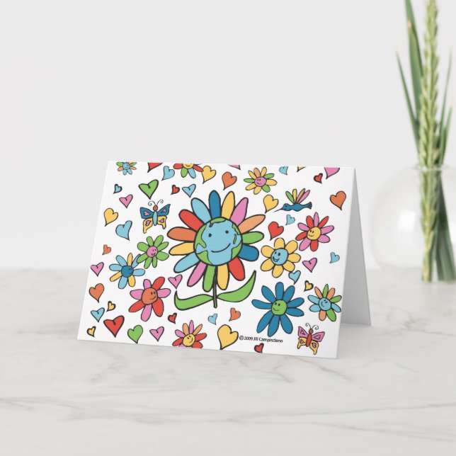 Cartes de voeux World Love Blossom (Devant)