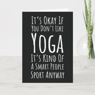 Cartes de Yoga Drôles Paix Namasté Horreur Mignon