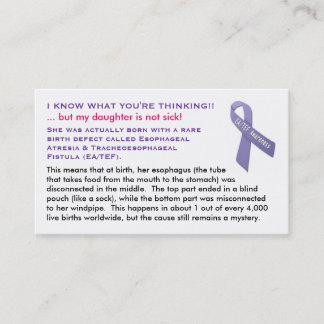 Cartes d'EA/TEF pour des filles