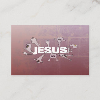 Cartes d'écriture de Jésus effrayant