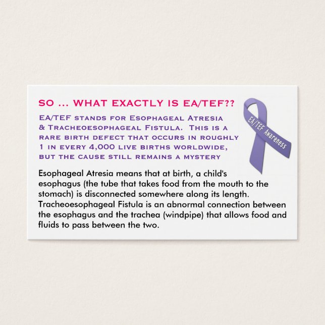 Cartes d'éducation EA/TEF (Devant)