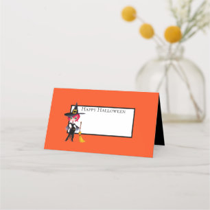 Cartes d'emplacement du nom d'Halloween