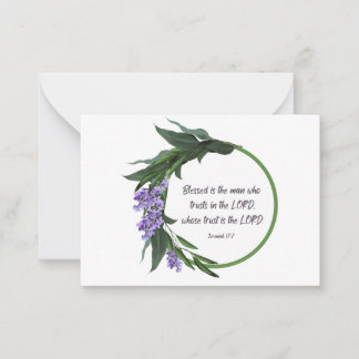Cartes d'encouragement chrétiennes Bible Verse Car