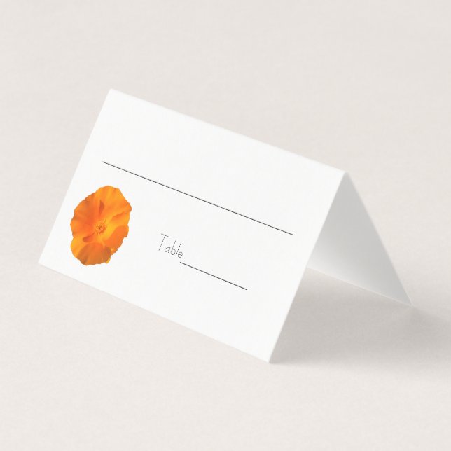 Cartes d'endroit de fleur de pavot de Californie (Devant)