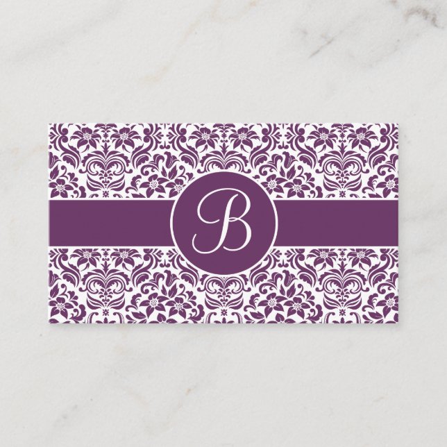 Cartes d'enregistrement des cadeaux Mariage damass (Devant)