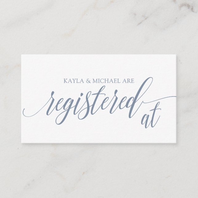 Cartes d'enregistrement Mariage de calligraphie -  (Devant)